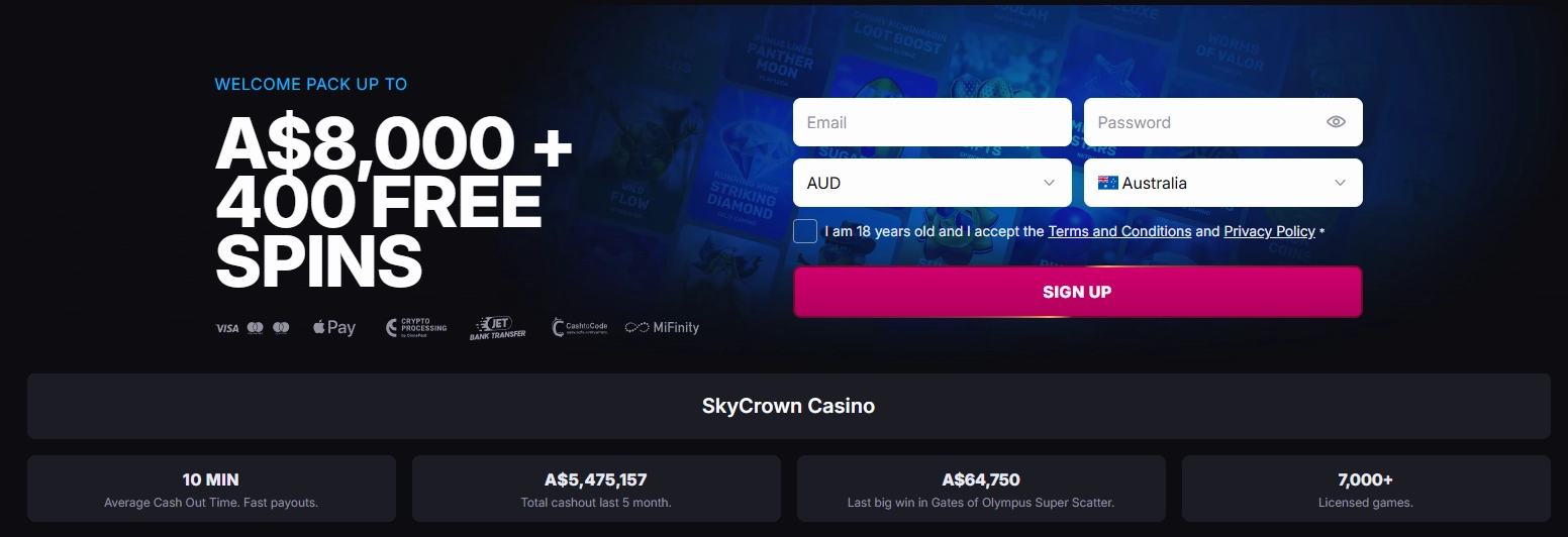 Skycrown Sign Up